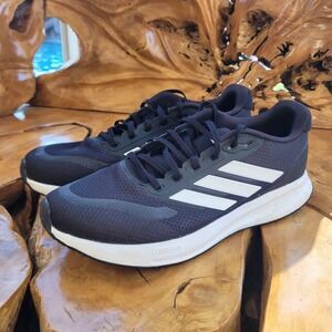 Adidas Run Falcon 5 Mens Running Shoes Size 10.5 Black White Athletic Trainers